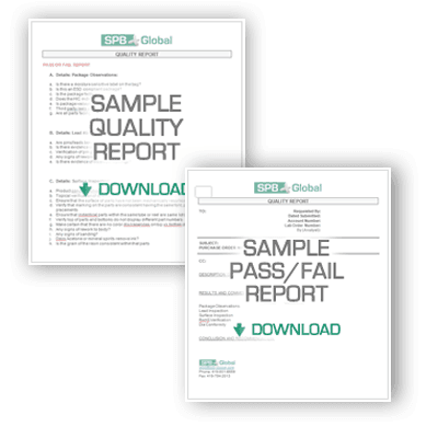 SPB Global quality control report